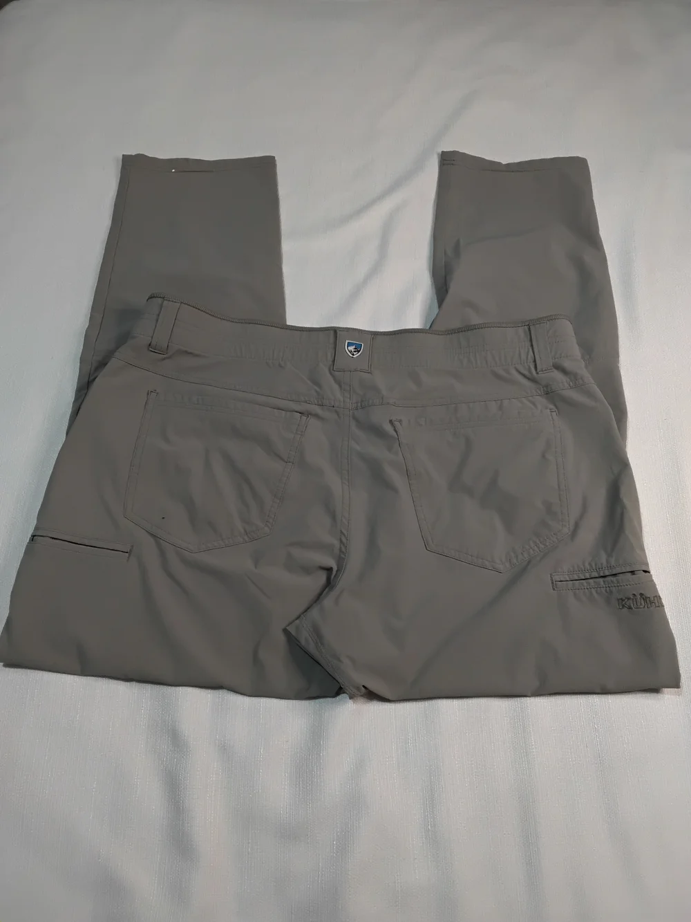 Kuhl Deceptr Men's Chino-Style Pants in Taupe Gray Sz 38x32 Outdoor Hiking Nylon